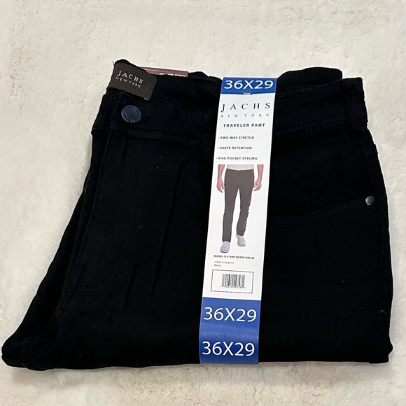 Jachs Men's Traveler Pants 5 Pockets Mid-Rise Straight Fit Stretch , Size 36x29 - Picture 6 of 6